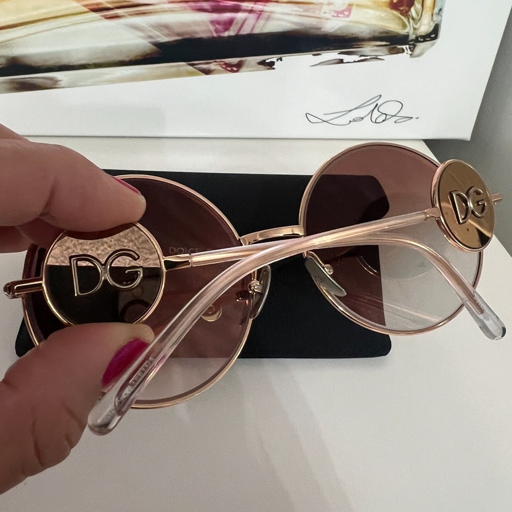 Dolce and Gabbana Authentic New rose gold sunglasses. - Picture 12 of 15